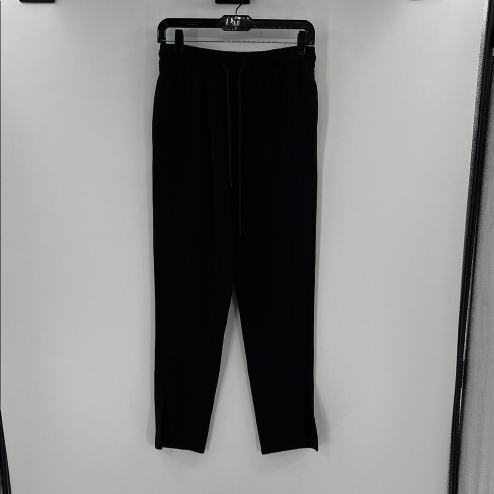 Theory Women's Slit Pull On Admiral Crepe Pants - Black - 00